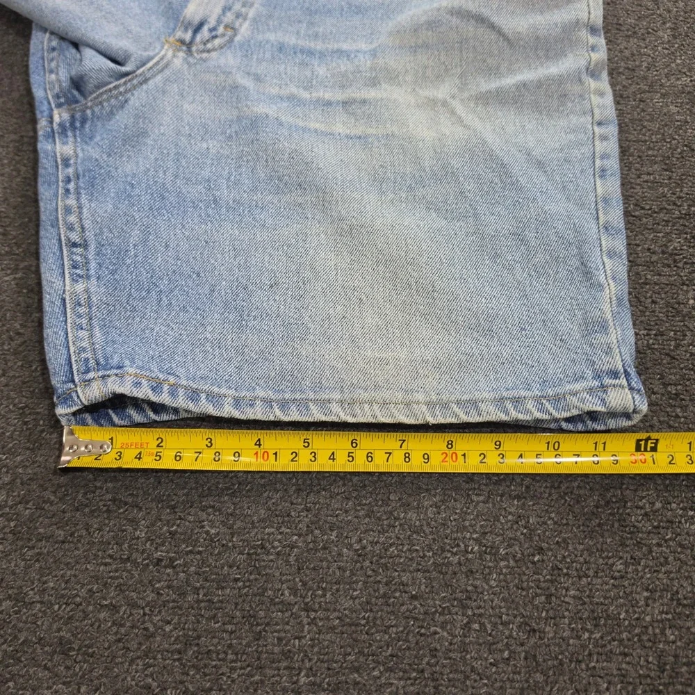 Lee Denim Shorts Mens 42 Blue Vintage Made in USA Jorts Light Wash Cotton 90s